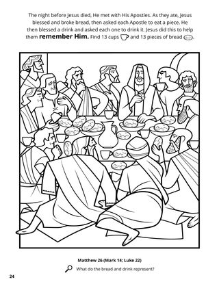 The Last Supper coloring page