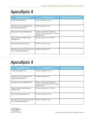 handout, Apocalipsis 4