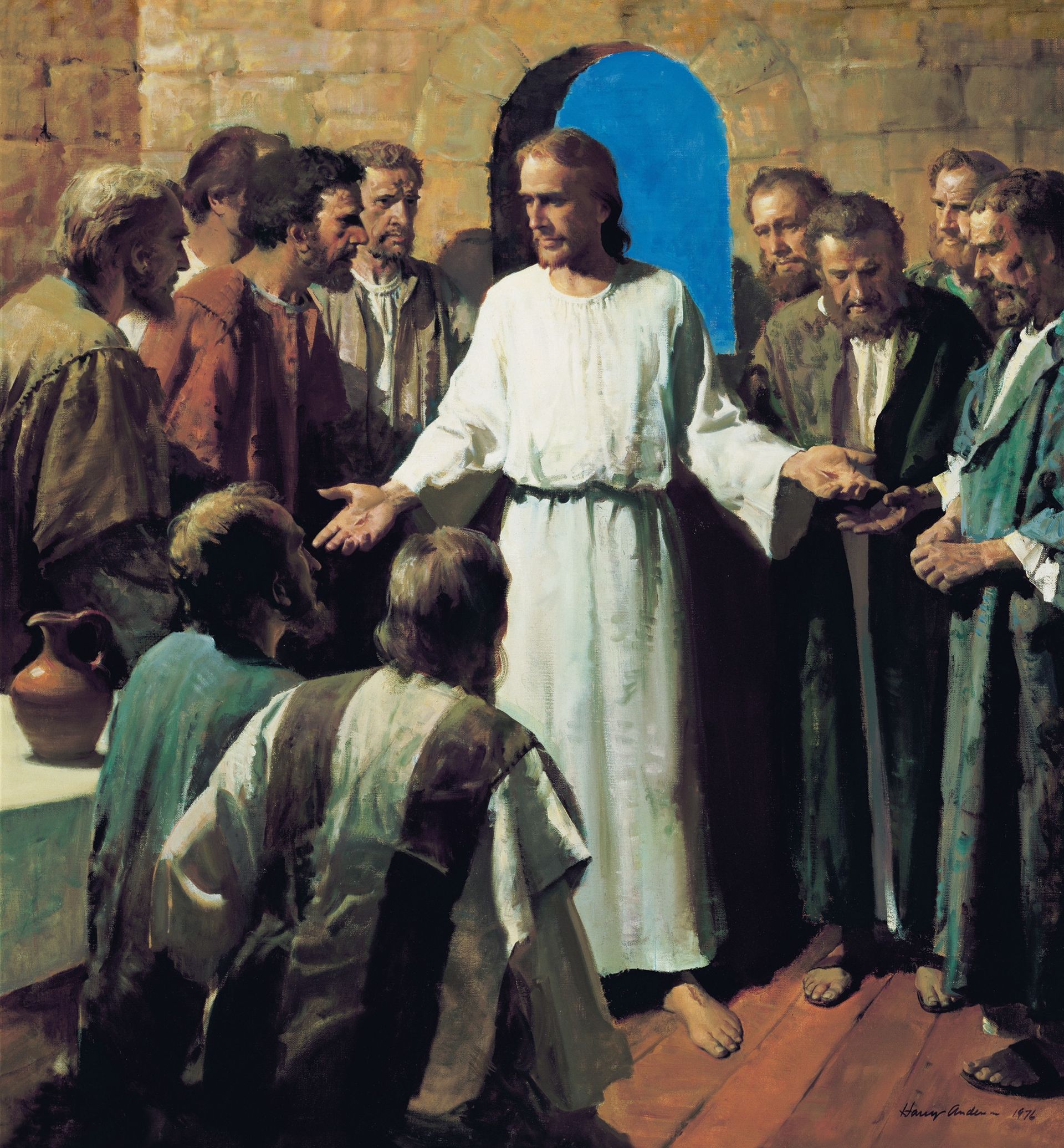 Jesus Shows His Wounds (Behold My Hands and Feet), by Harry Anderson (62503); GAK 234; GAB 60; Primary manual 1-74; Primary manual 2-64; John 3:16; 8:12; 11:25; 14:6; 1 Corinthians 15:20–22