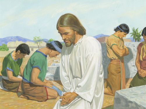 Yesu asengana n’abigishwa