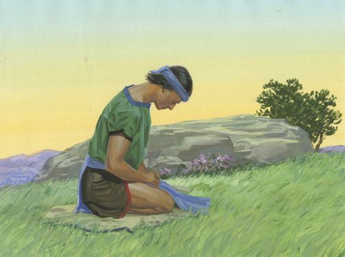 Nephi praying