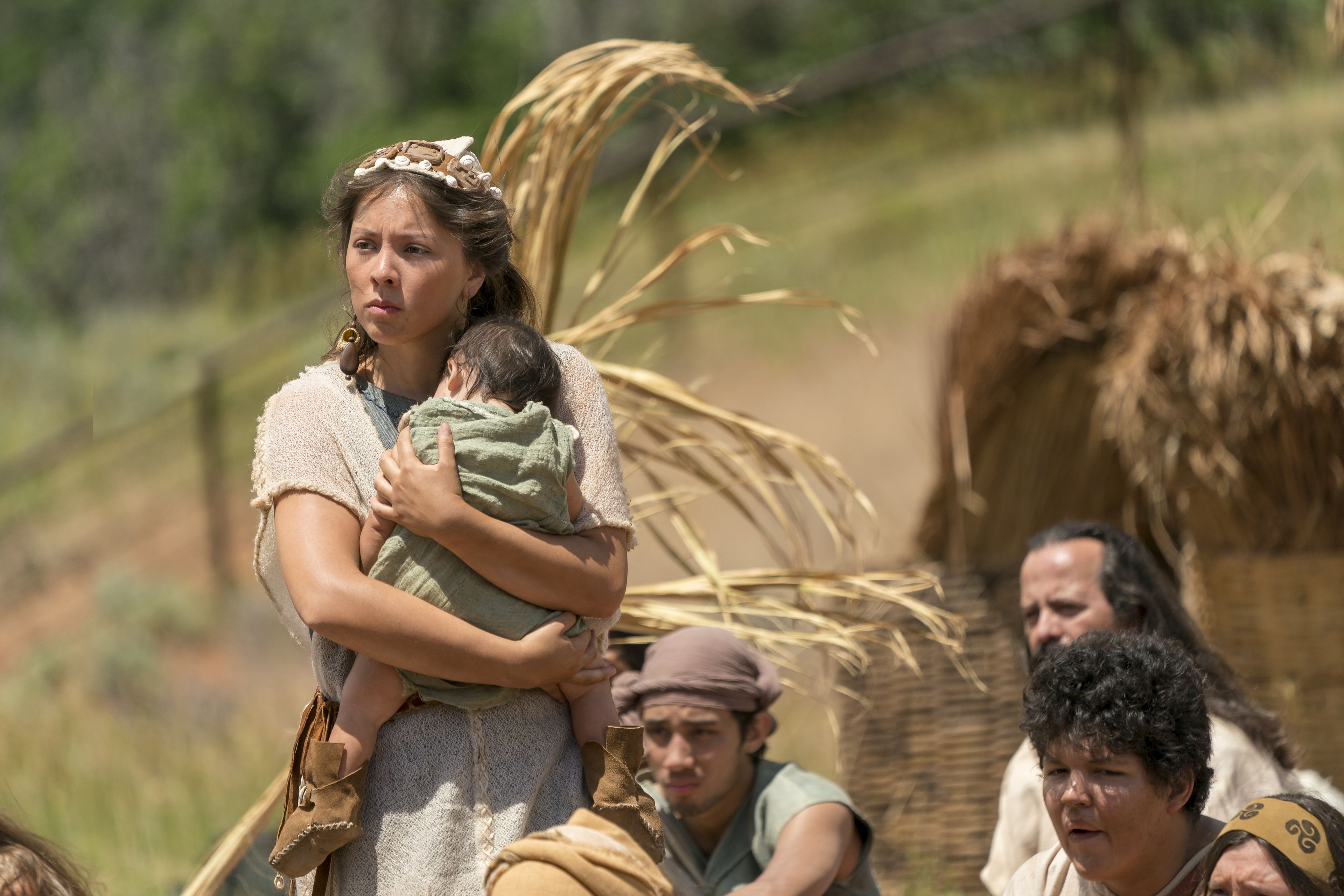 A Nephite woman listens to Jacob teach.