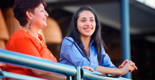 mother and young woman