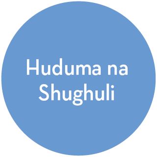 ikoni ya huduma na shughuli