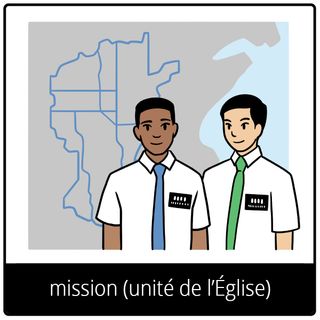 Pictogramme de l’Évangile pour « mission (unité de l’Église) »