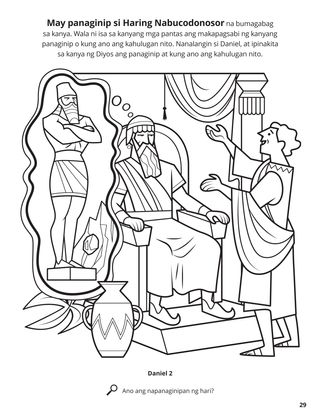 Daniel and the King’s Dream coloring page