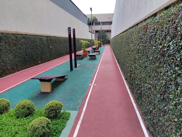 Photos of working and eating areas inside the Brazil Missionary Training Center