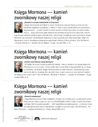 ulotka, Kamień zwornikowy naszej religii