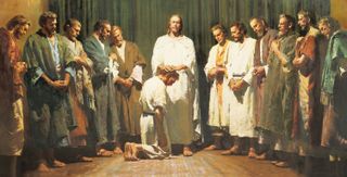 Christ Ordaining the Apostles [Cristo ordina gli Apostoli], di Harry Anderson.