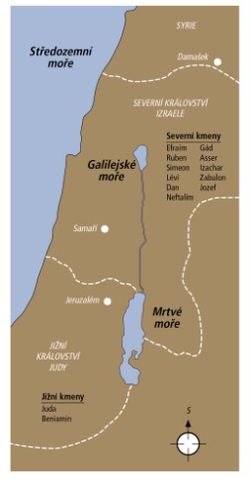 mapa Izraele a Judy