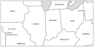 kart, Ohio til Missouri