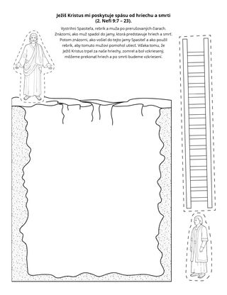 stránka s aktivitami: Ježiš Kristus nás spasil od hriechu a smrti