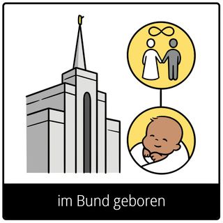 Symbol für Evangeliumsbegriff: im Bund geboren