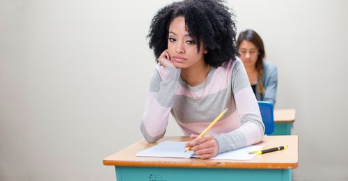 young woman at school