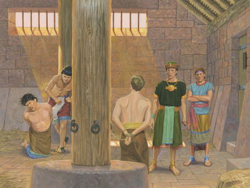 Alma and Amulek in prison