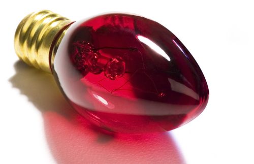 single red bulb