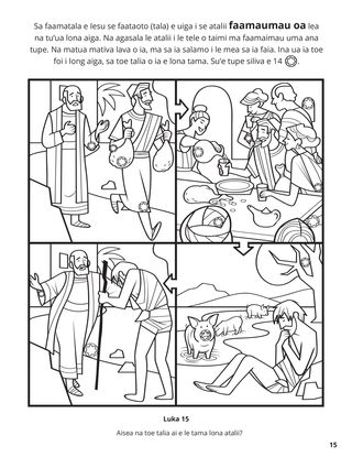 The Prodigal Son coloring page