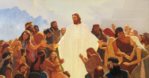 Jesus appearing to the Nephites