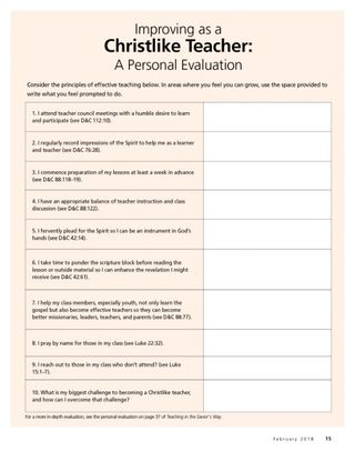 self-evaluation sheet