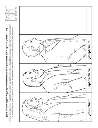 page d’activité : Jésus-Christ dirige son Église par l’intermédiaire de prophètes et d’apôtres.