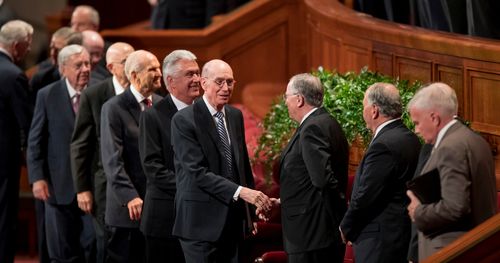 members of the First Presidency and the Quorum of the Twelve