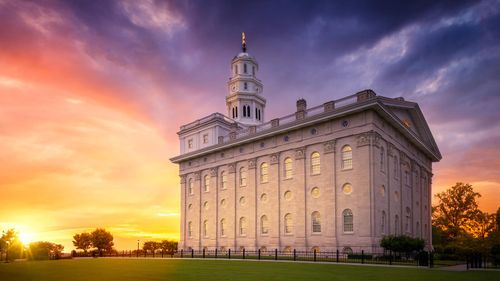 Sunset over the Nauvoo Temple