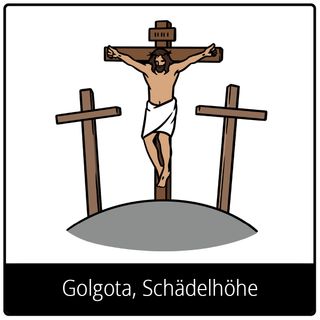 Symbol für Evangeliumsbegriff: Golgota, Schädelhöhe