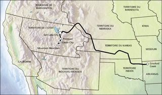 carte du massacre de Mountain Meadows