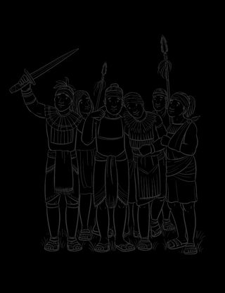 coloring page of the stripling warriors