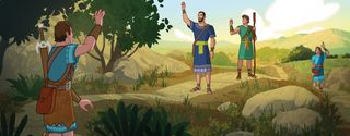 Ammon and his brothers wave goodbye