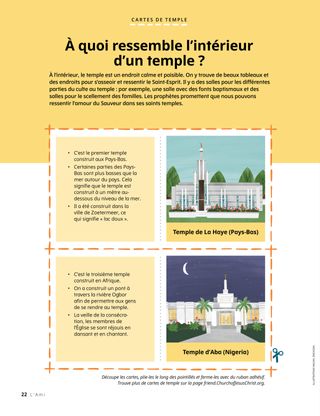 Page au format PDF avec des illustrations de temple