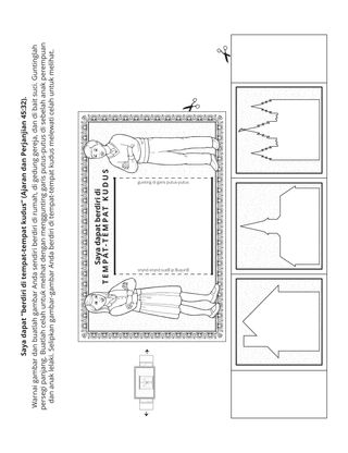 halaman kegiatan: saya dapat berdiri di tempat-tempat kudus