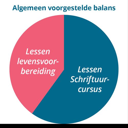 Schema algemeen voorgestelde balans