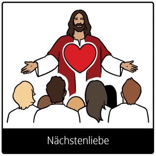 Symbol für Evangeliumsbegriff: Nächstenliebe