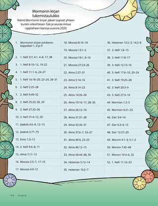 I Can Read the Book of Mormon reading chart