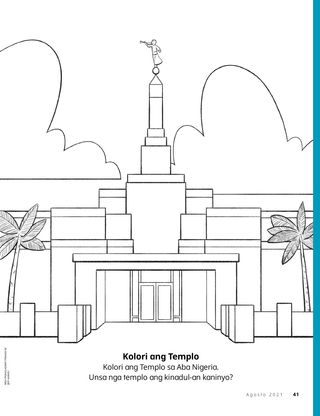 coloring page of temple