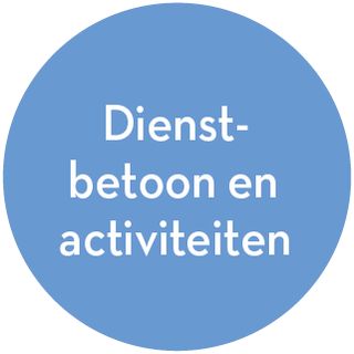 Dienstbetoon en activiteiten (pictogram)