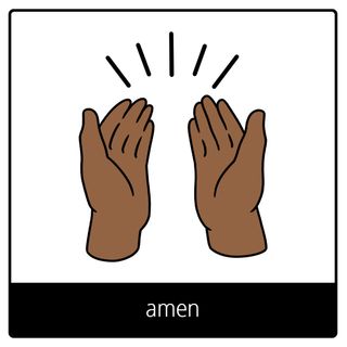 Simbolo del Vangelo “amen”