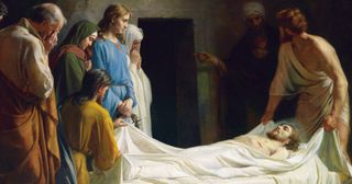 การฝังพระศพของพระคริสต์ โดย คาร์ล ไฮน์ริค บลอค