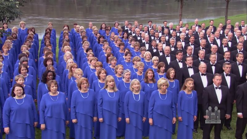 On the banks of the Missouri River, the Mormon Tabernacle Choir and Orchestra at Temple Square present "Amazing Grace" arranged by Mack Wilberg.