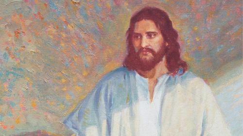 oil painting of Christ