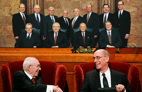 President Eyring with President Hinckley