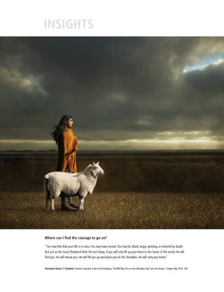 young woman and sheep