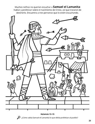 Samuel the Lamanite coloring page