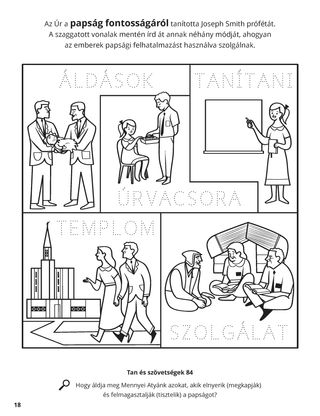 Priesthood Authority coloring page