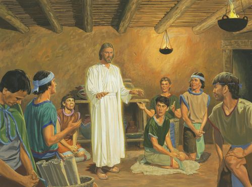 Jézus a tanítványaival