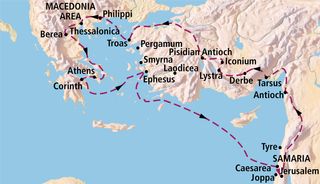 map, northeastern Mediterranean