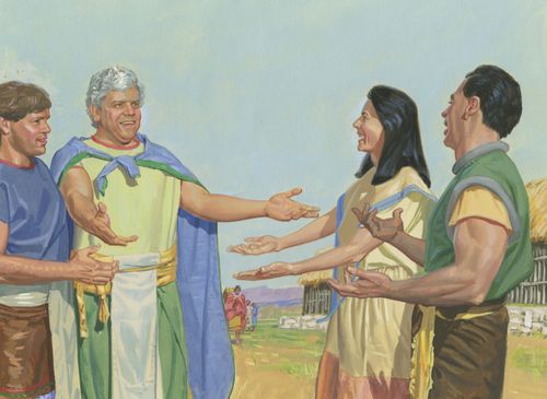 people being welcomed to Zerahemla