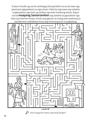 The Good Samaritan coloring page
