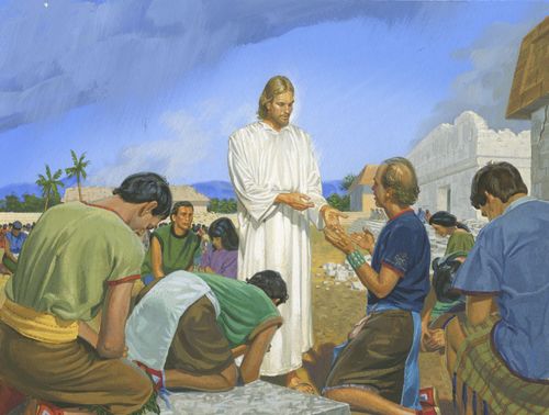 Jesus with people